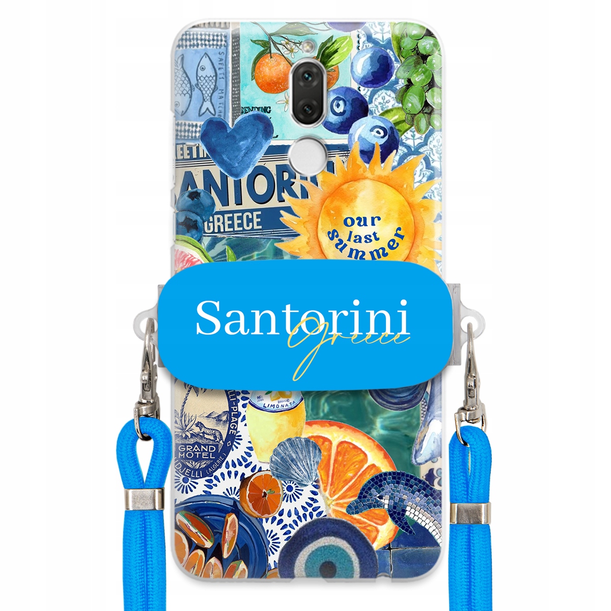 Puzdro pre Huawei Mate 10 Lite Modré vodítko držiak Santorini Sea Vibes