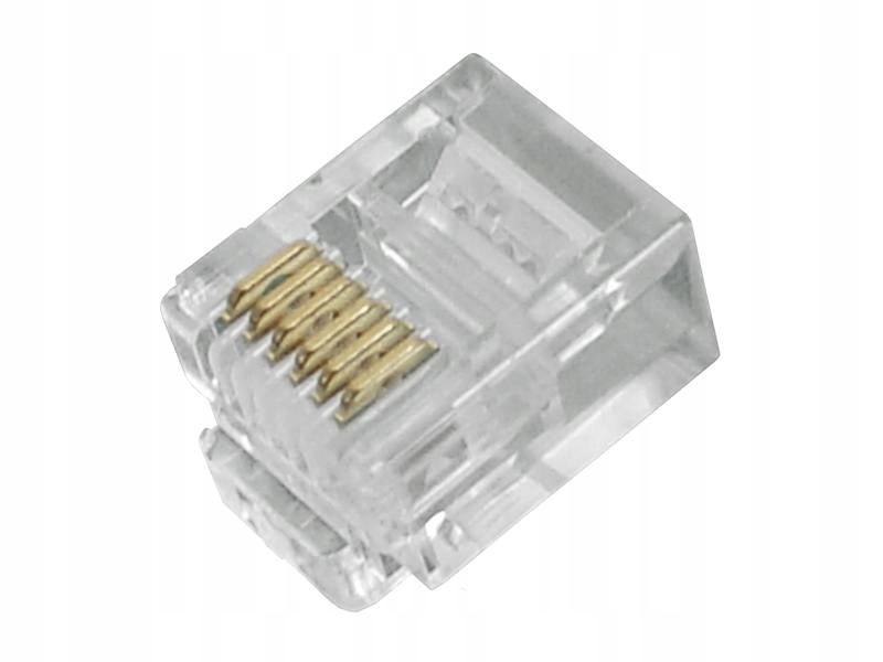 Wtyki telefoniczne 6p6c RJ12 Lamex LX9130/6/6 100 sztuk