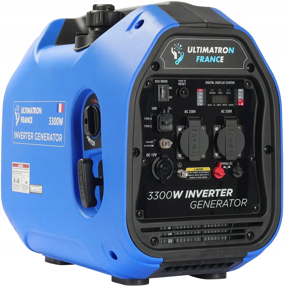 Elektrocentrála Ultimatron 3300W Invertor 230V 12V Tichý Výkonný mobilní