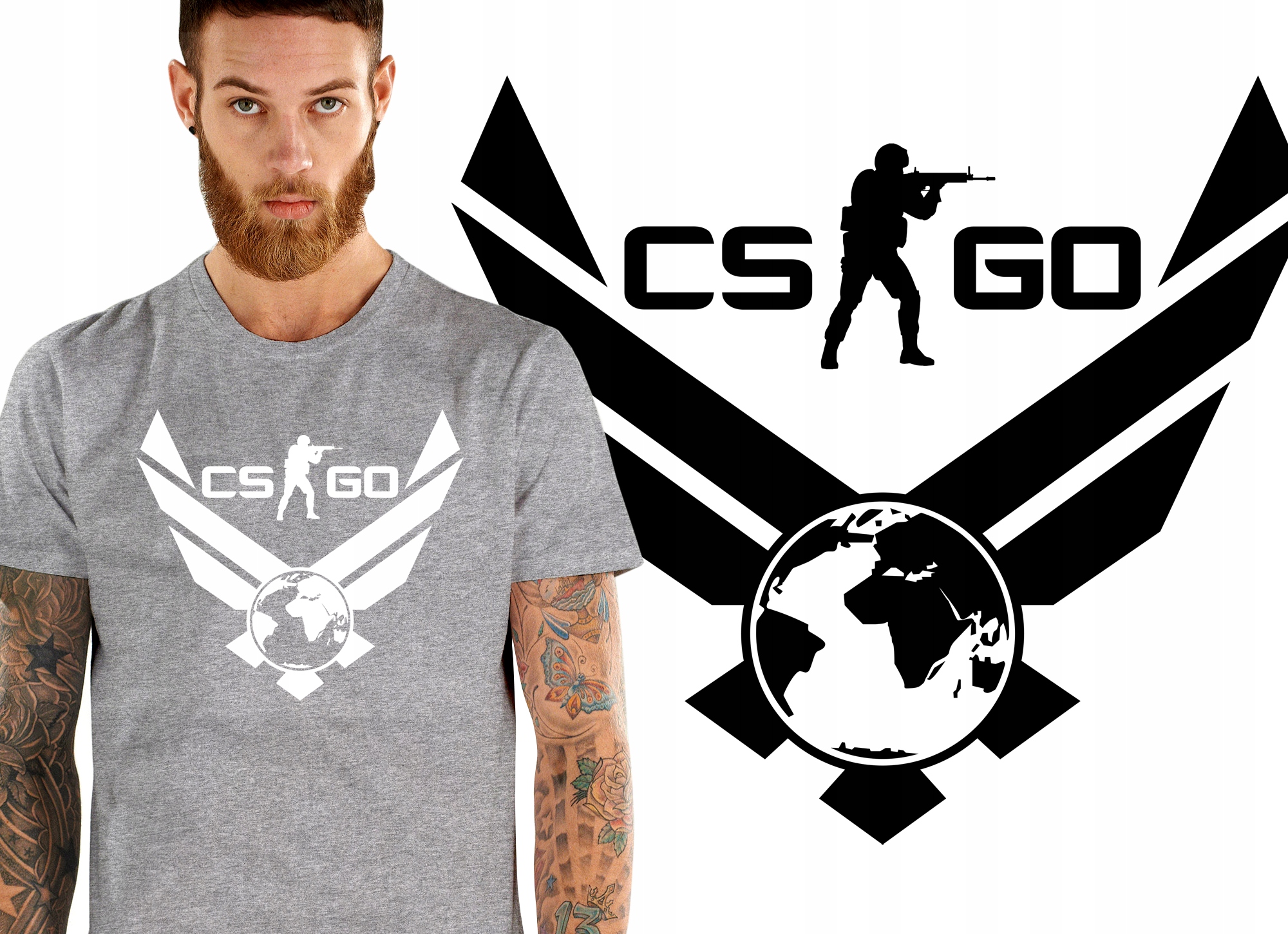 

Counter Strike Csgo Global Koszulka Męska M