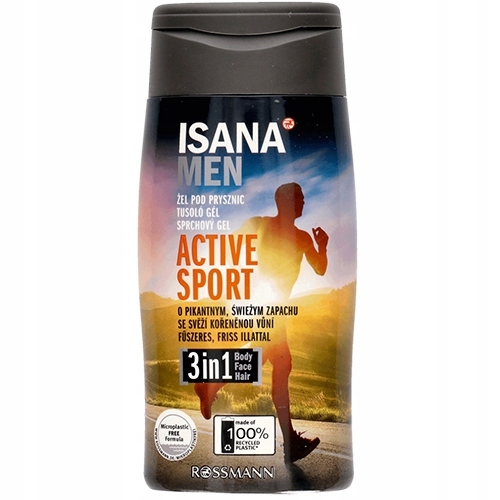 

Isana Men active Sport żel 3w1 żel pod prysznic