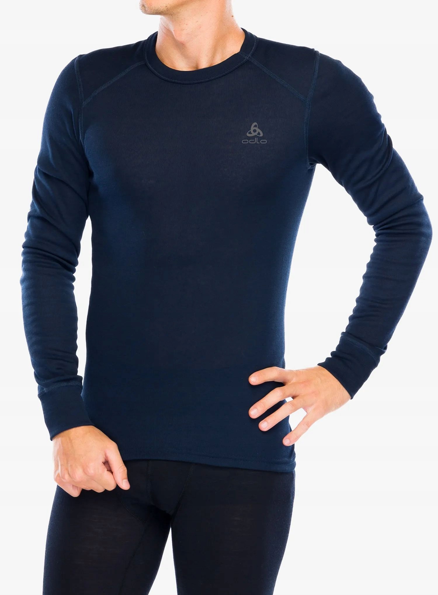 Mikina Odlo Active Warm Eco Bl Top Crew Neck Ls d.sapphire S