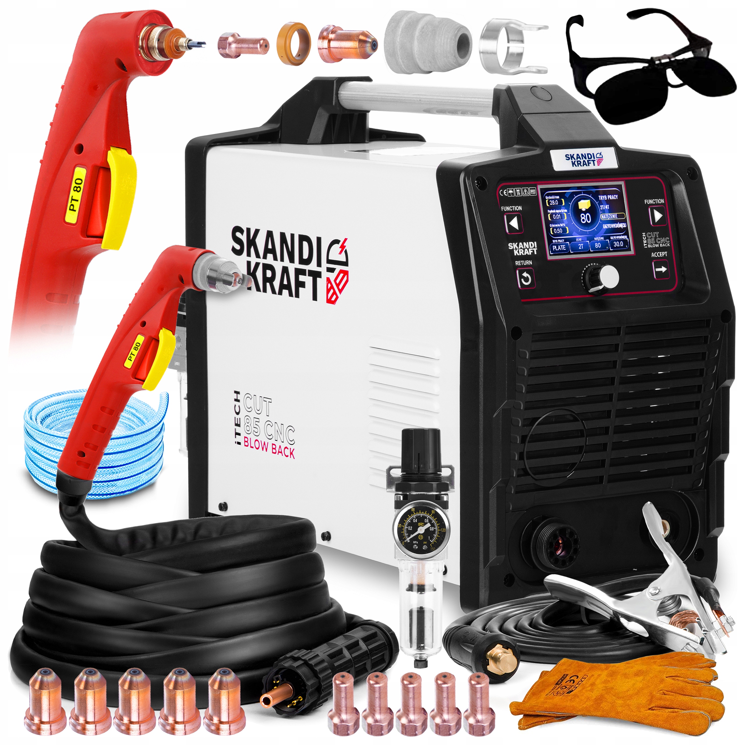 Plazmová Řezačka Skandi Kraft Cut 85 Cnc Blow Back 400V, Pro Řez Až 42 MM