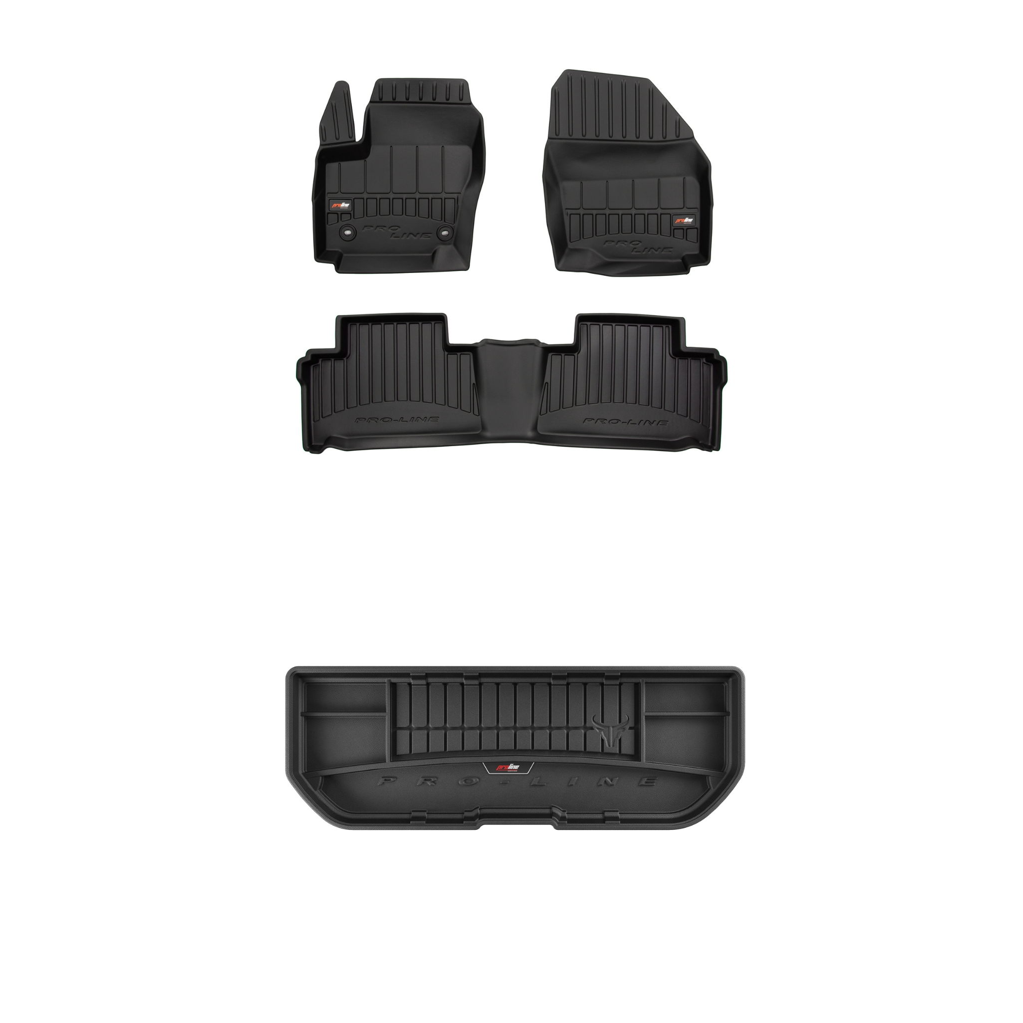 Frogum 3D Sada gumových koberců a rohoží s logem pro Ford Galaxy II 2009-2015