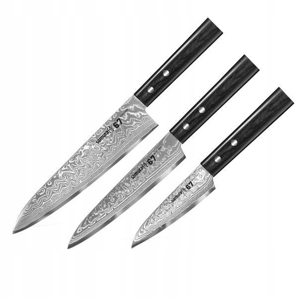 Sada 3 nožov Samura damascus Chef's starter set