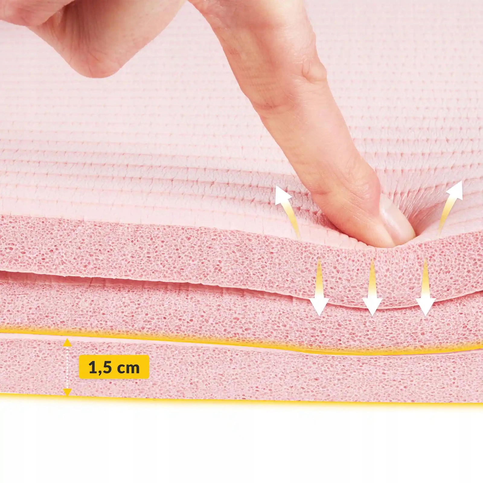 MATA DO ĆWICZEŃ JOGI NBR GIMNASTYCZNA TRENINGOWA FITNESS MEGA GRUBA 1,5 CM Marka 4FIZJO