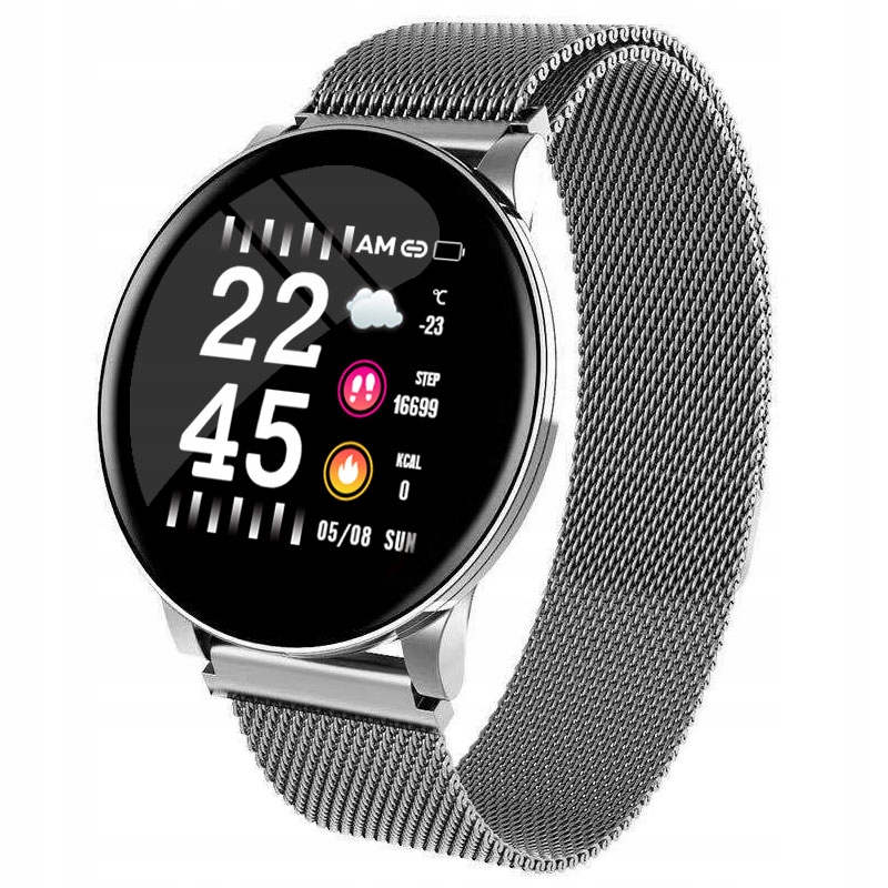 

Smartwatch W8 puls Gps kroki kalorie monitor snu