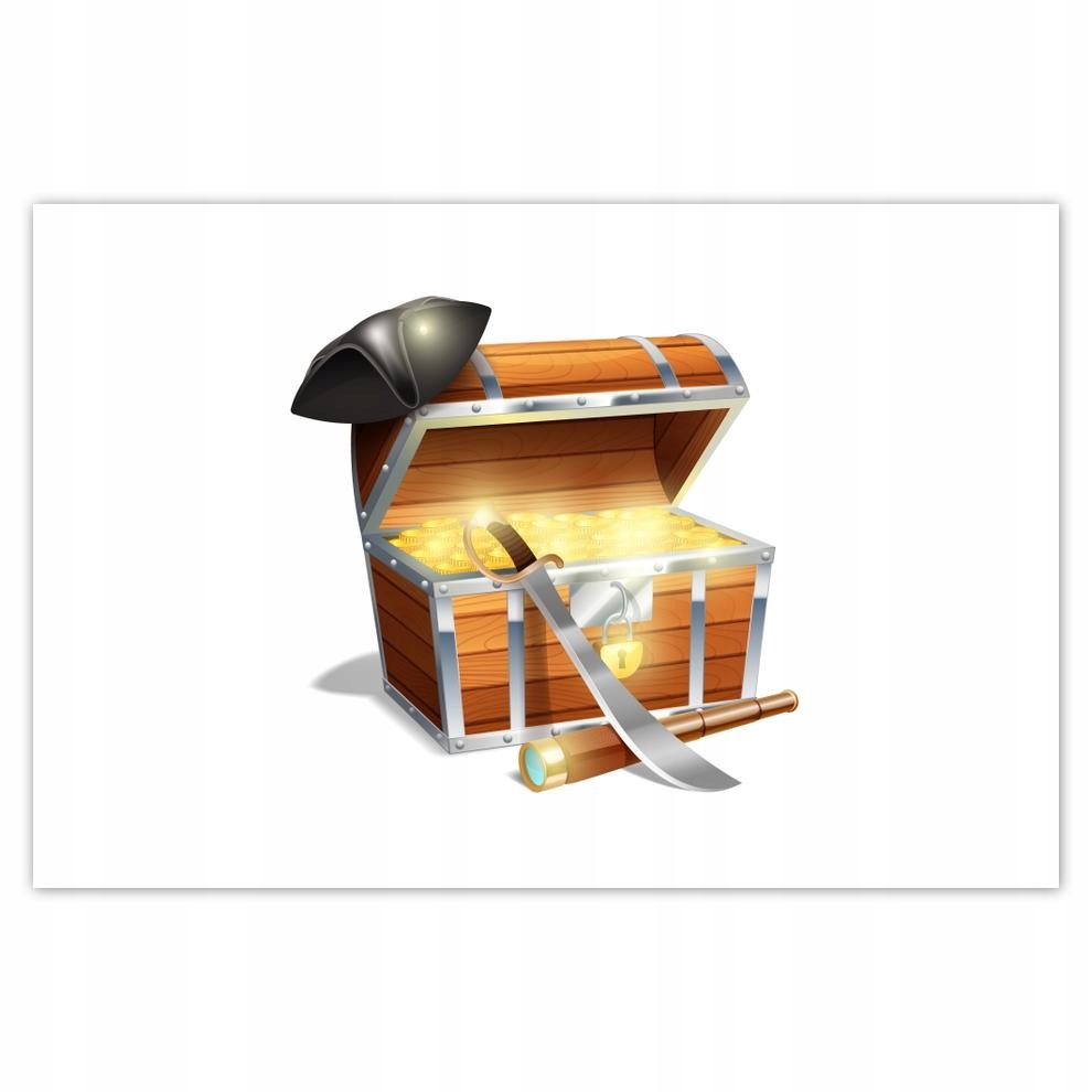 

Plakaty 60x40 Skarb pirata dla dziecka