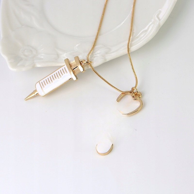 STETOSKOP NASZYJNIK ŁAŃCUSZEK ZAWIESZKA PREZENT ZDROWIE Materiał inny materiał