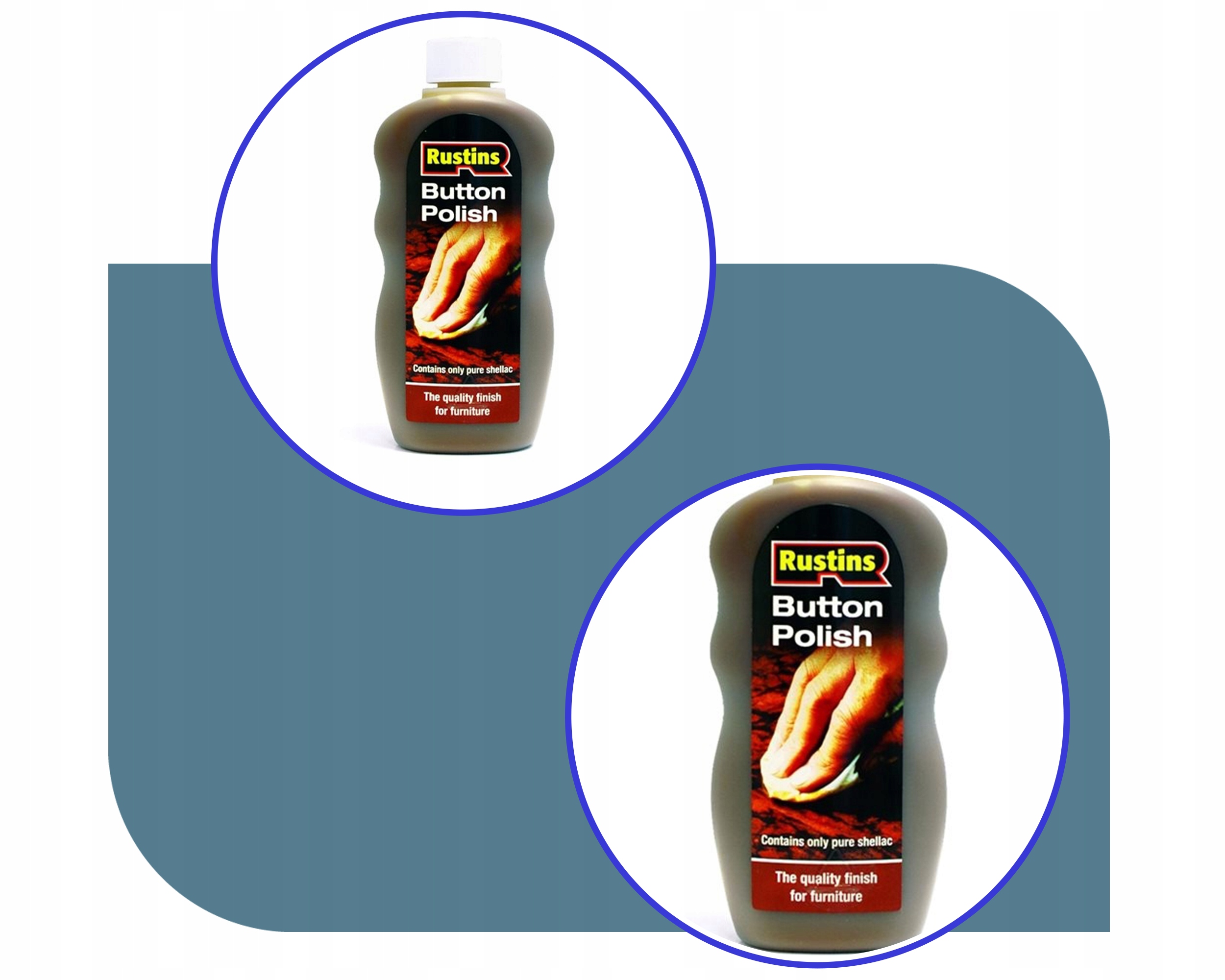 POLITURA SZELAKOWA DO WYKAŃCZANIA MEBLI RUSTINS BUTTON POLISH SZELAK 300ml Marka Rustins