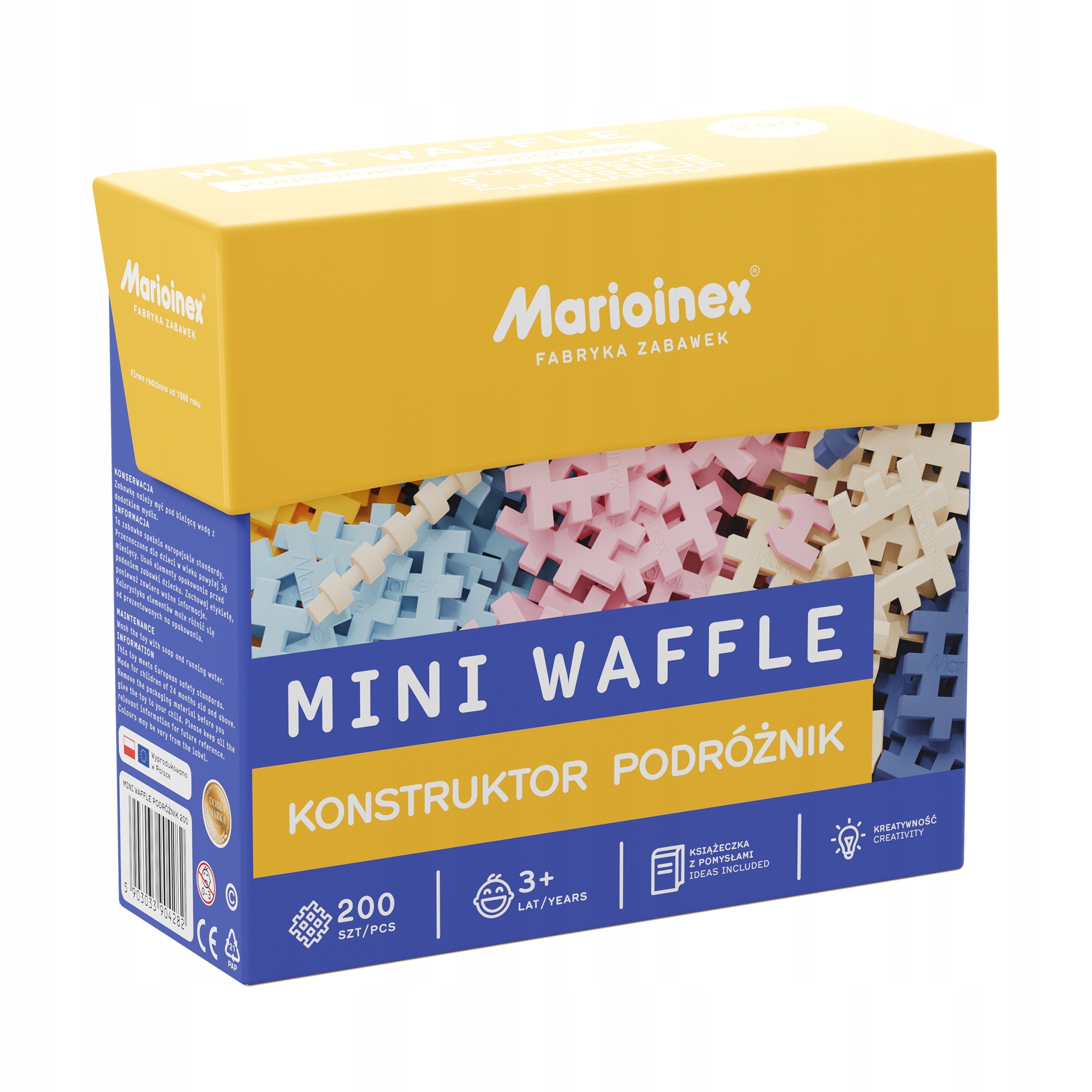 Mini Waffle Konstruktor - Podróżnik, 200 el. (9042