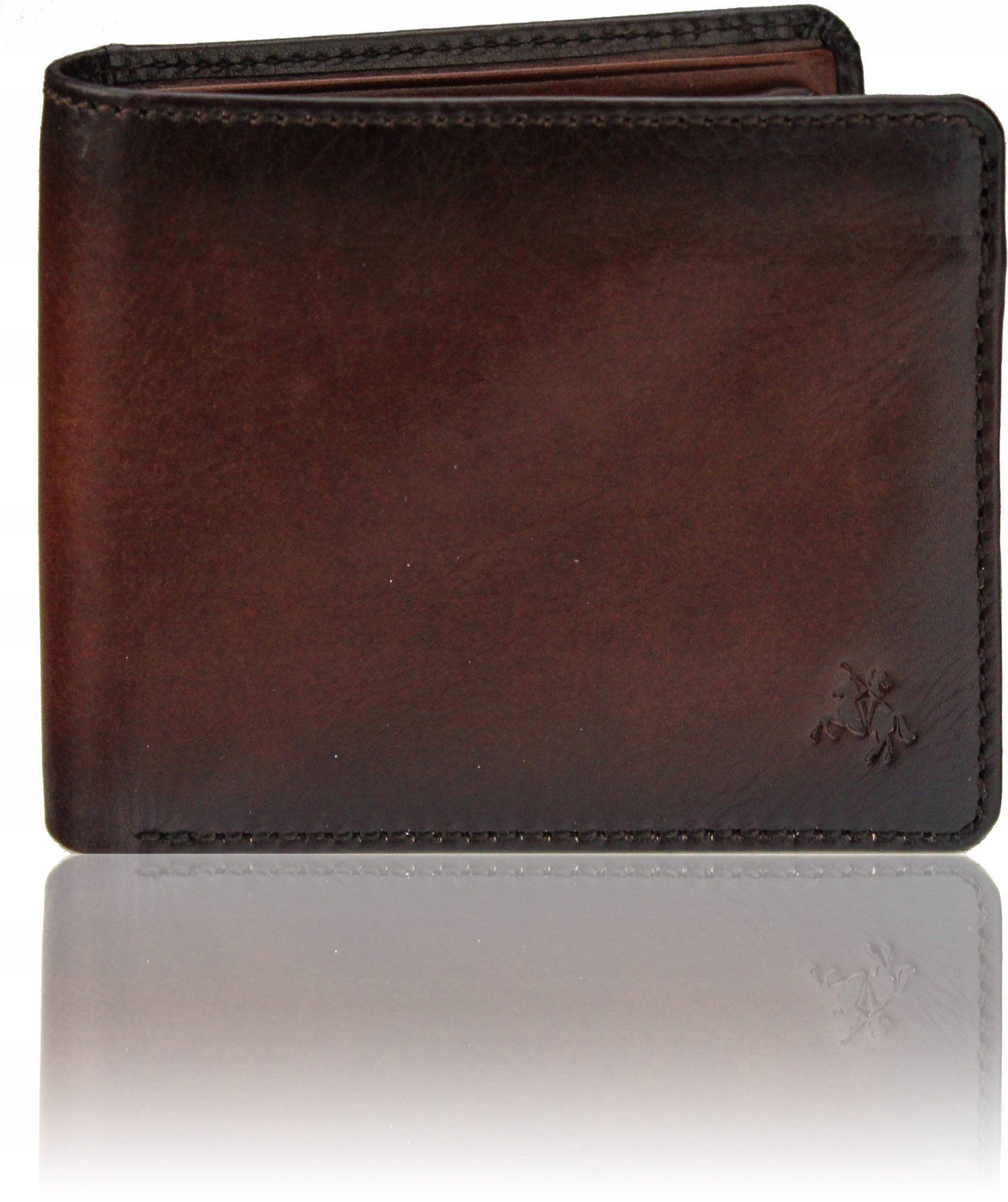 Visconti Pánská Kožená Peněženka AT-60 Hnědá Rfid Tap&Go