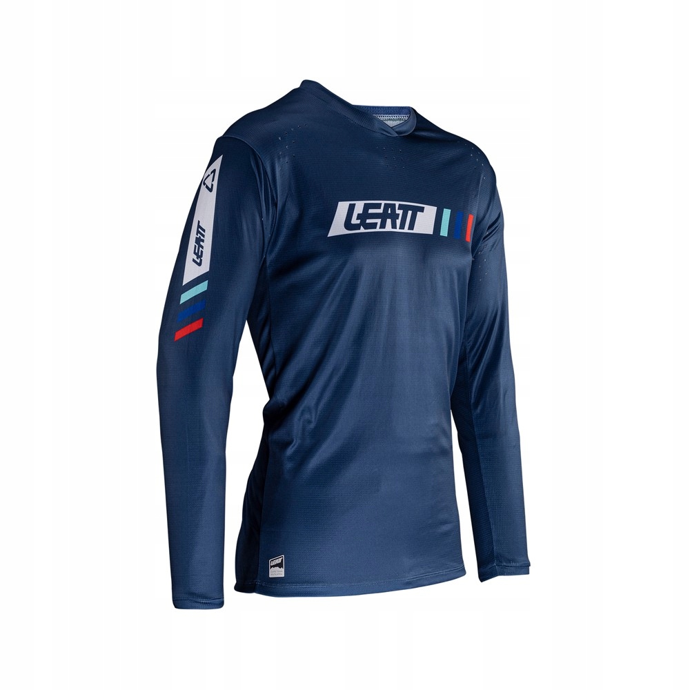 Leatt – Cyklistický dres Mtb Enduro 4.0 Jersey Denim, barva: tmavě modrá