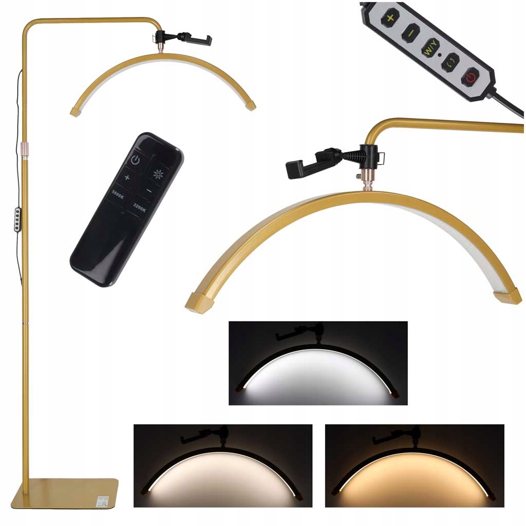 Led lampa na prodlužování řas 36W, nastavitelná, kosmetická, bezstínová, oblouková