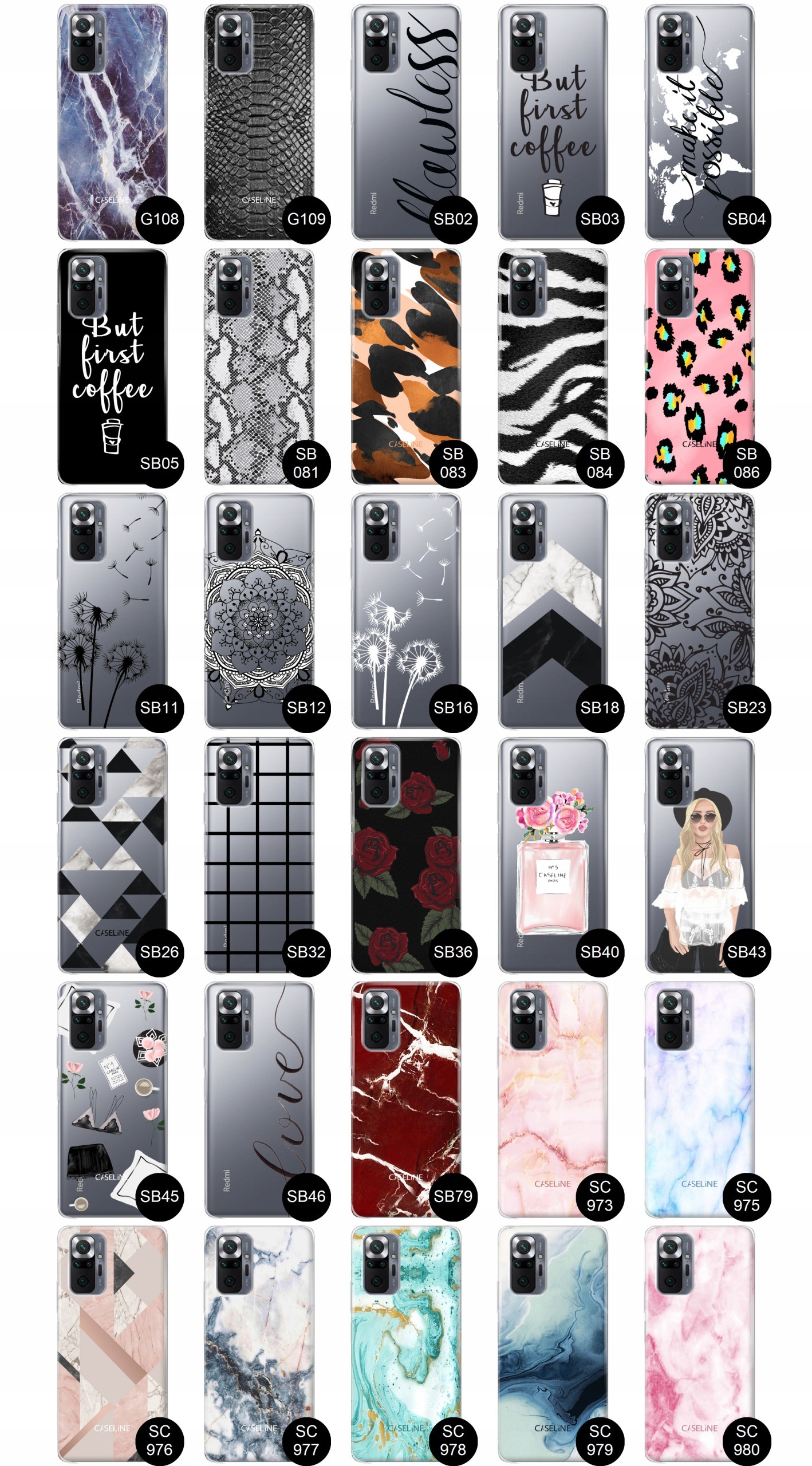 Etui do Xiaomi Redmi Note 10 Pro case guma wzory