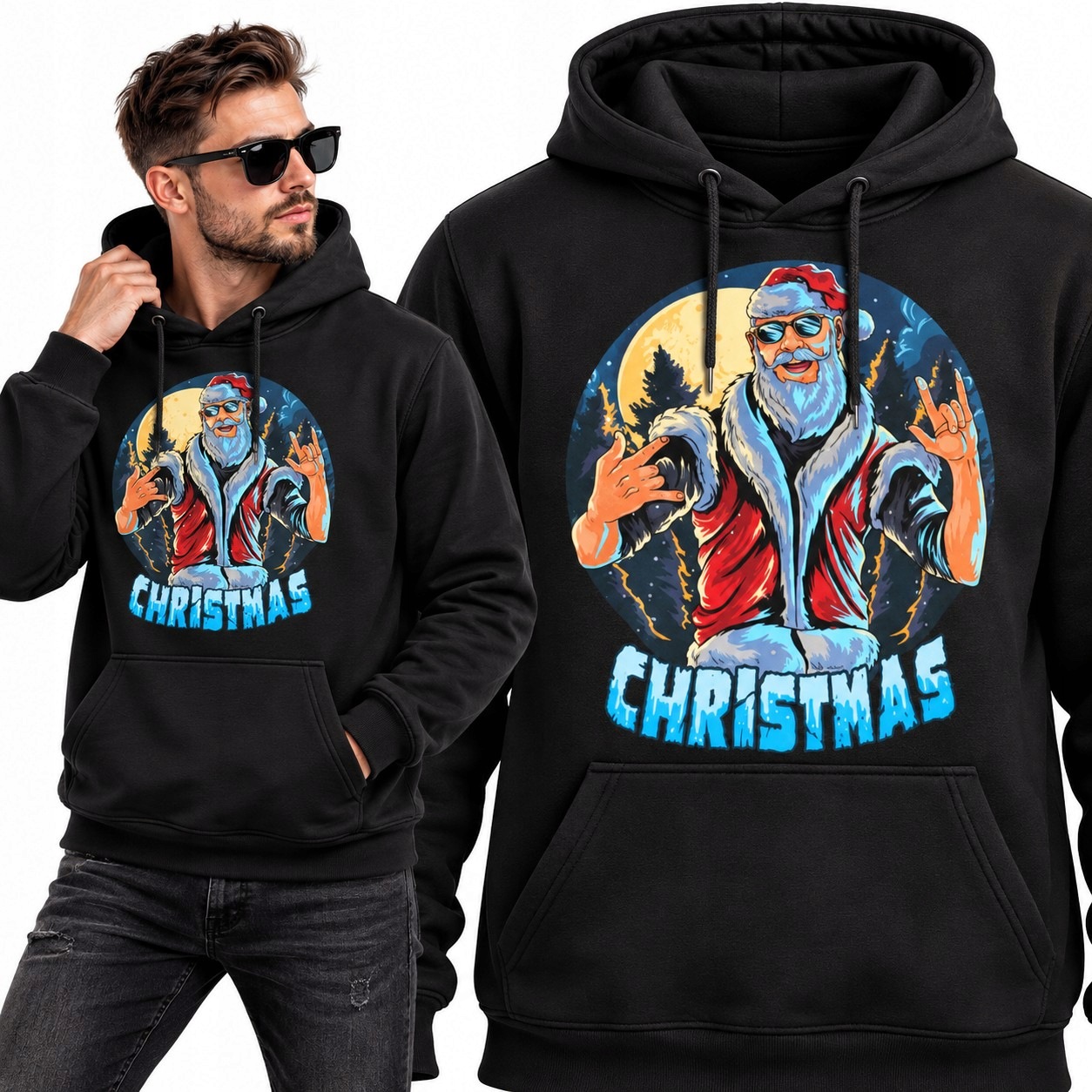 Mikina s kapucí CoolSanta3 vel. S