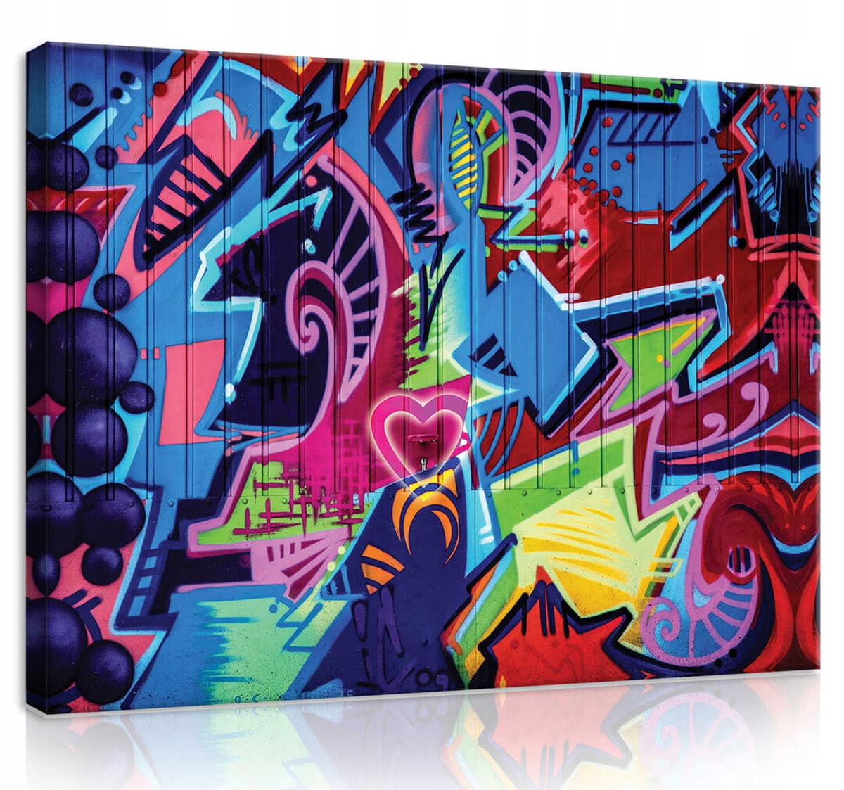 Obraz Na Plátně Plátno 80x60 Graffiti Street Art Nástěnná Malba Abstrakce