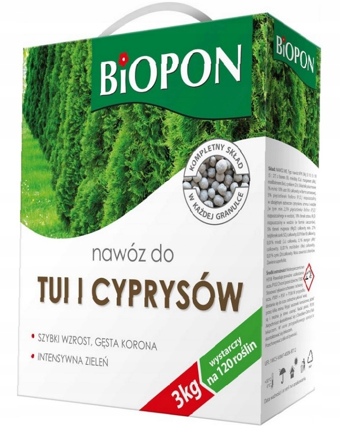 

Nawóz do tui i cyprysów Biopon 3kg