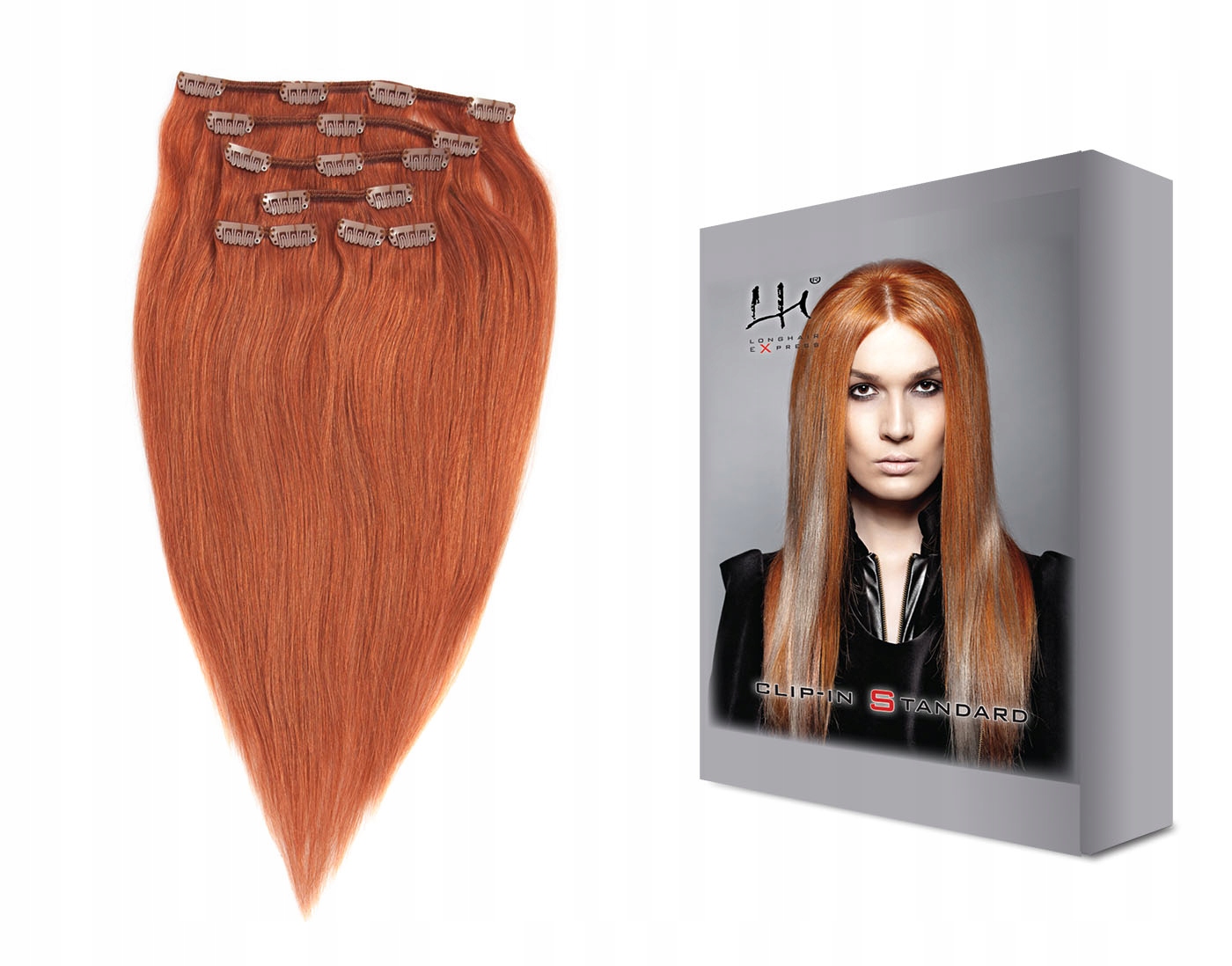 #130 35-40 cm 6dílná sada přírodních vlasů