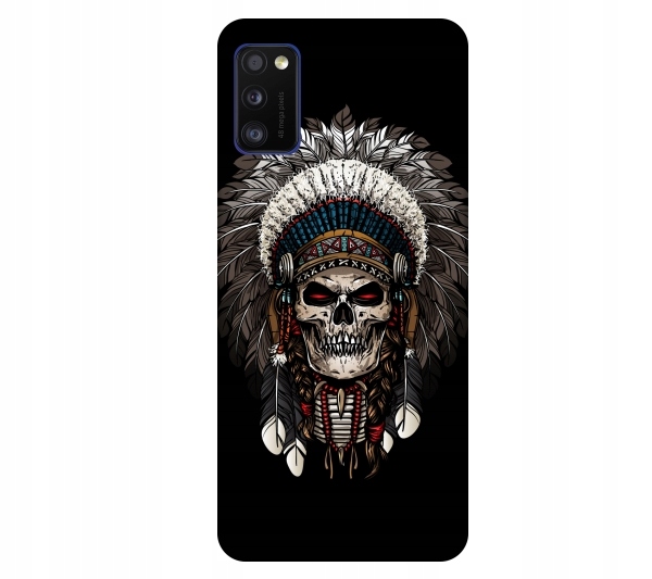 

Etui na telefon Samsung Galaxy A41 Indianin czaszk