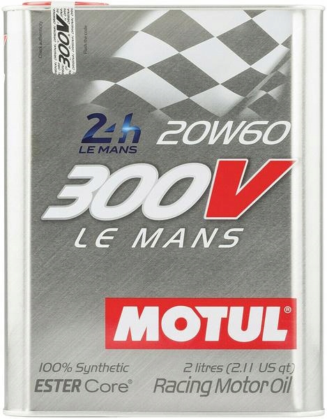 MOTUL 300V LE MANS 20W60 ESTER CORE SYNTHETIC 6L Pojemność opakowania 2 l