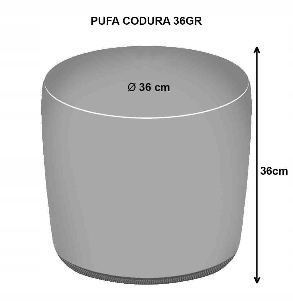 Pufa Codura 36 GR - Akacja wodoodporna tkanina typu Codura Marka Bertoni