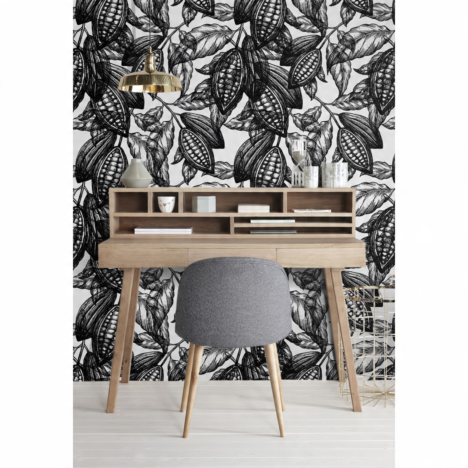 

Tapeta flizelina Botaniczny wzór 152x104 cm + klej
