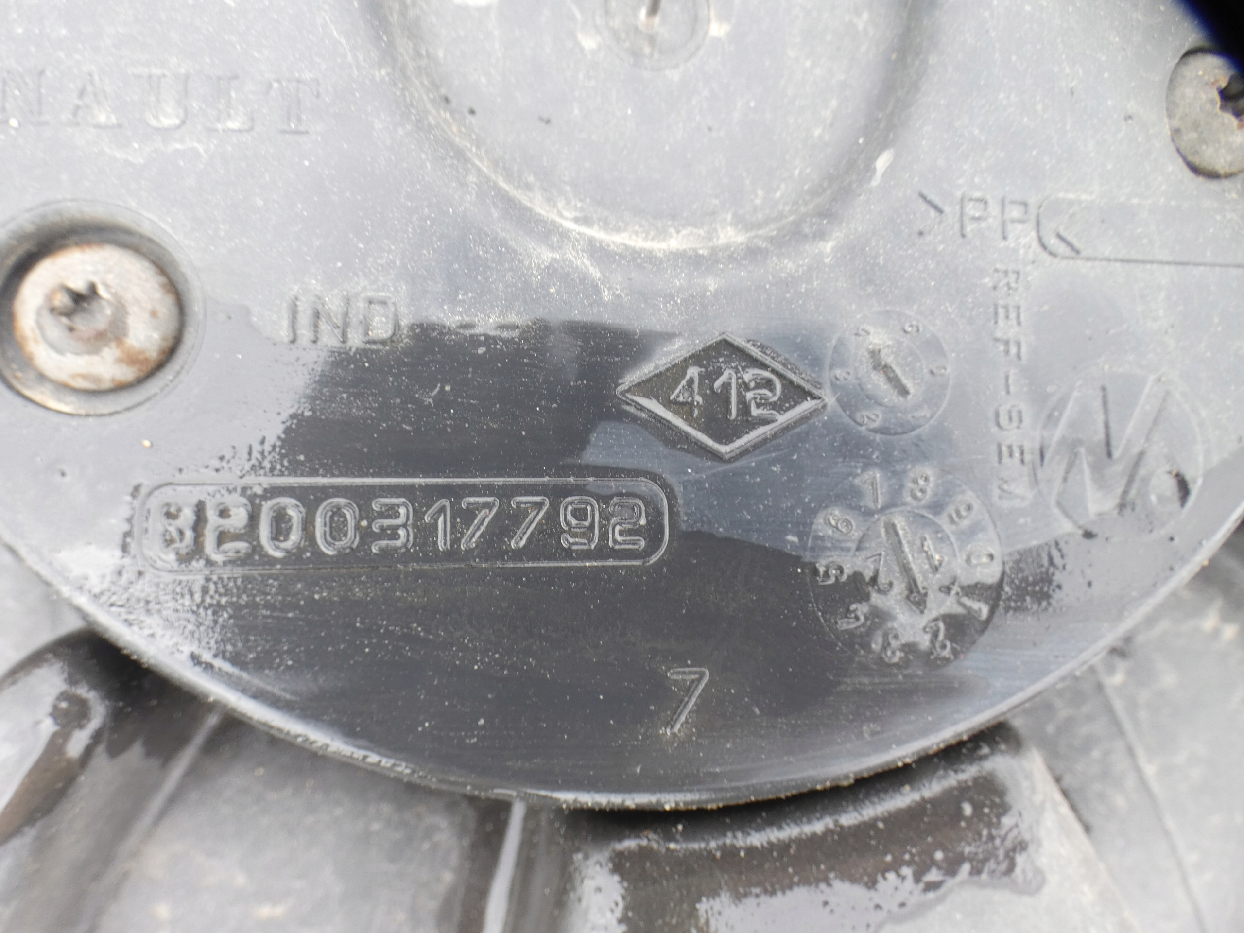 sump floor boot rear part rear RENAULT SCENIC III 3