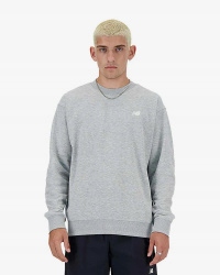 Mikina New Balance Essentials French Terry Crew Šedá