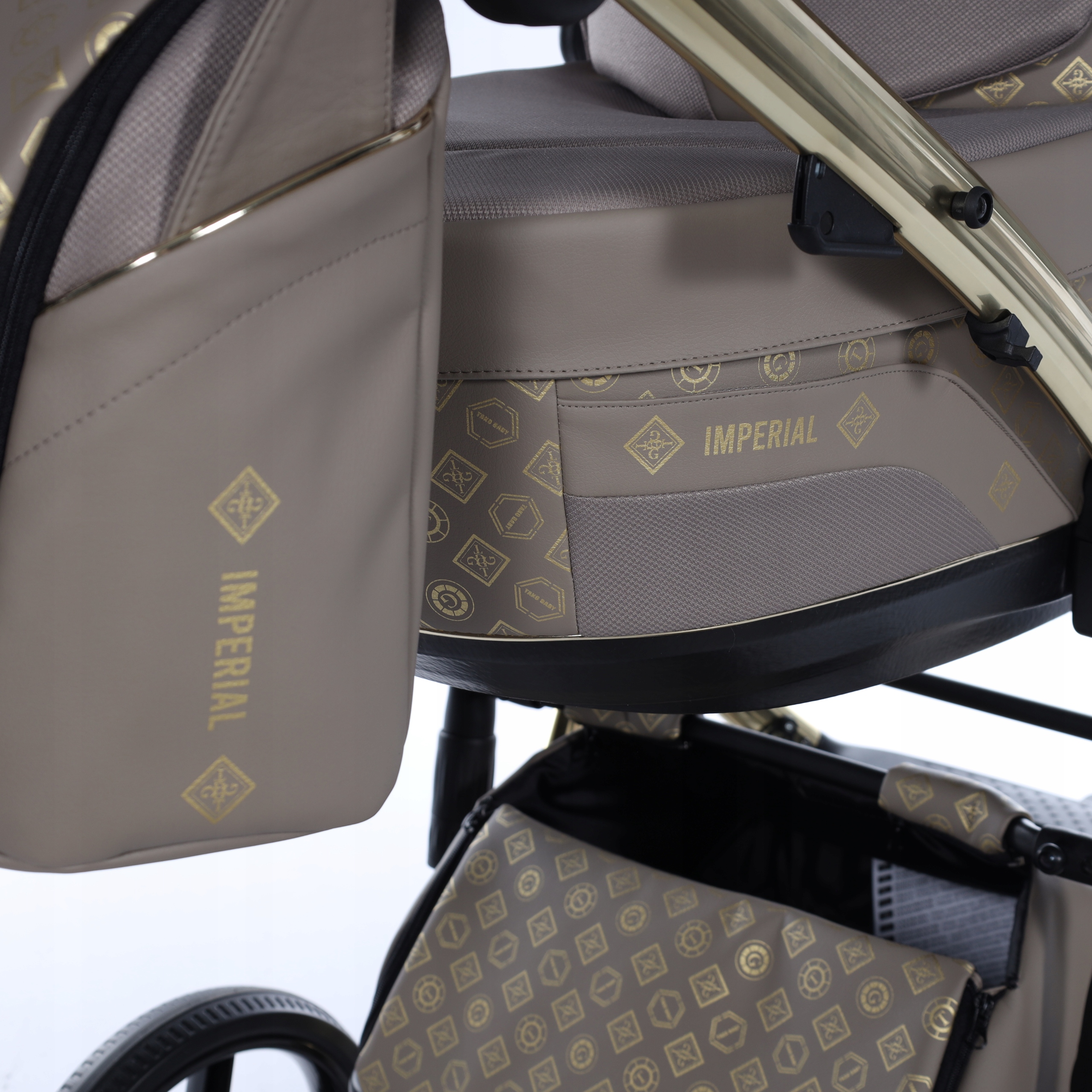 Tako Laret Imperial NEW wózek dziecięcy 3w1 ZŁOTO BEŻOWY JAKOŚĆ! + COSMO Wysokość produktu 104 cm