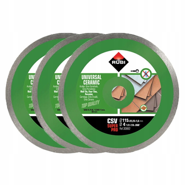 

Rubi Csv 115 Pro Tarcza diamentowa Gresu Glazury