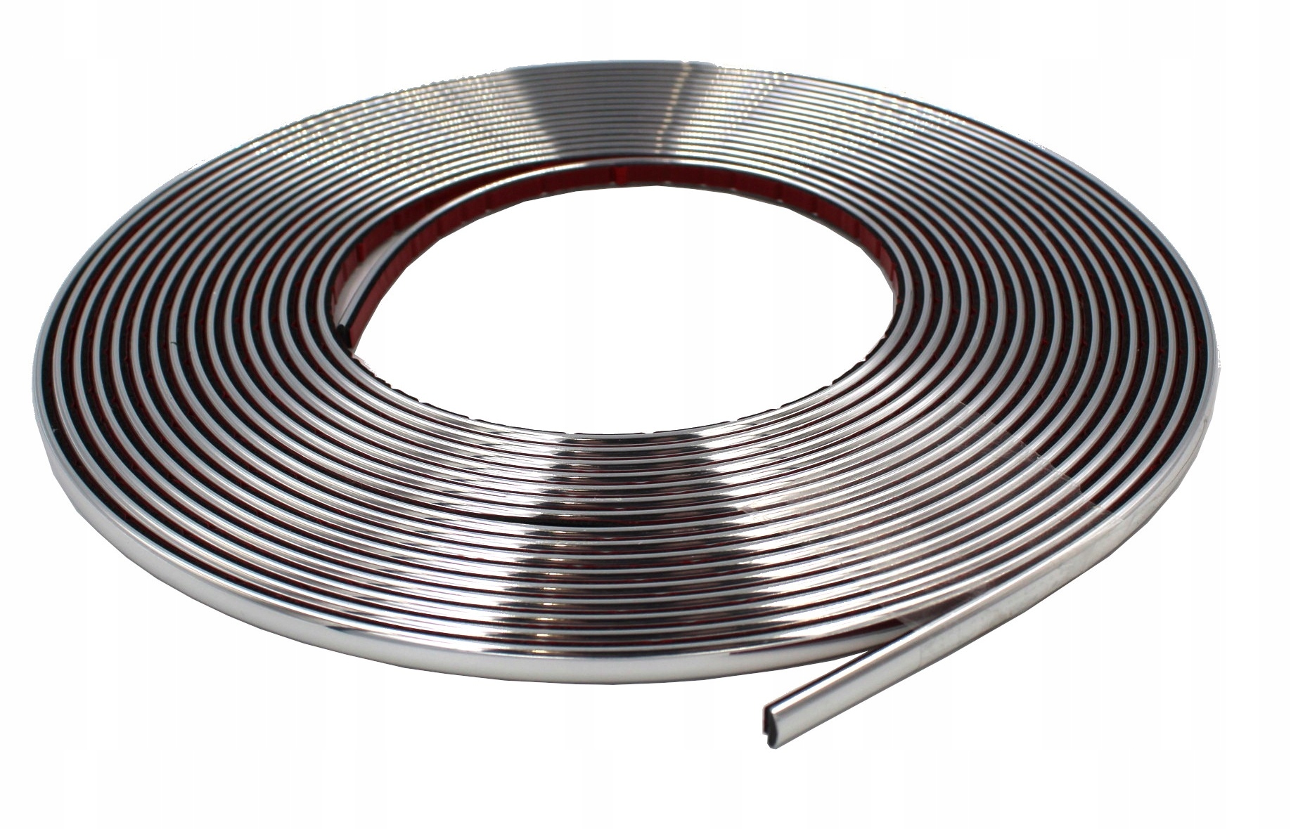 LISTWA OZDOBNA TAŚMA SAMOPRZYLEPNA CHROMOWANA 9MM 8 METRÓW CHROM 9 mm x 8m