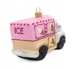 BOMBKI CHOINKOWE SZKLANE Autko z lodami 9cm Kod producenta FS229c