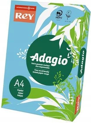 

Papier Ksero Kolor A4/120 Rey Adagio Jasny Nieb.