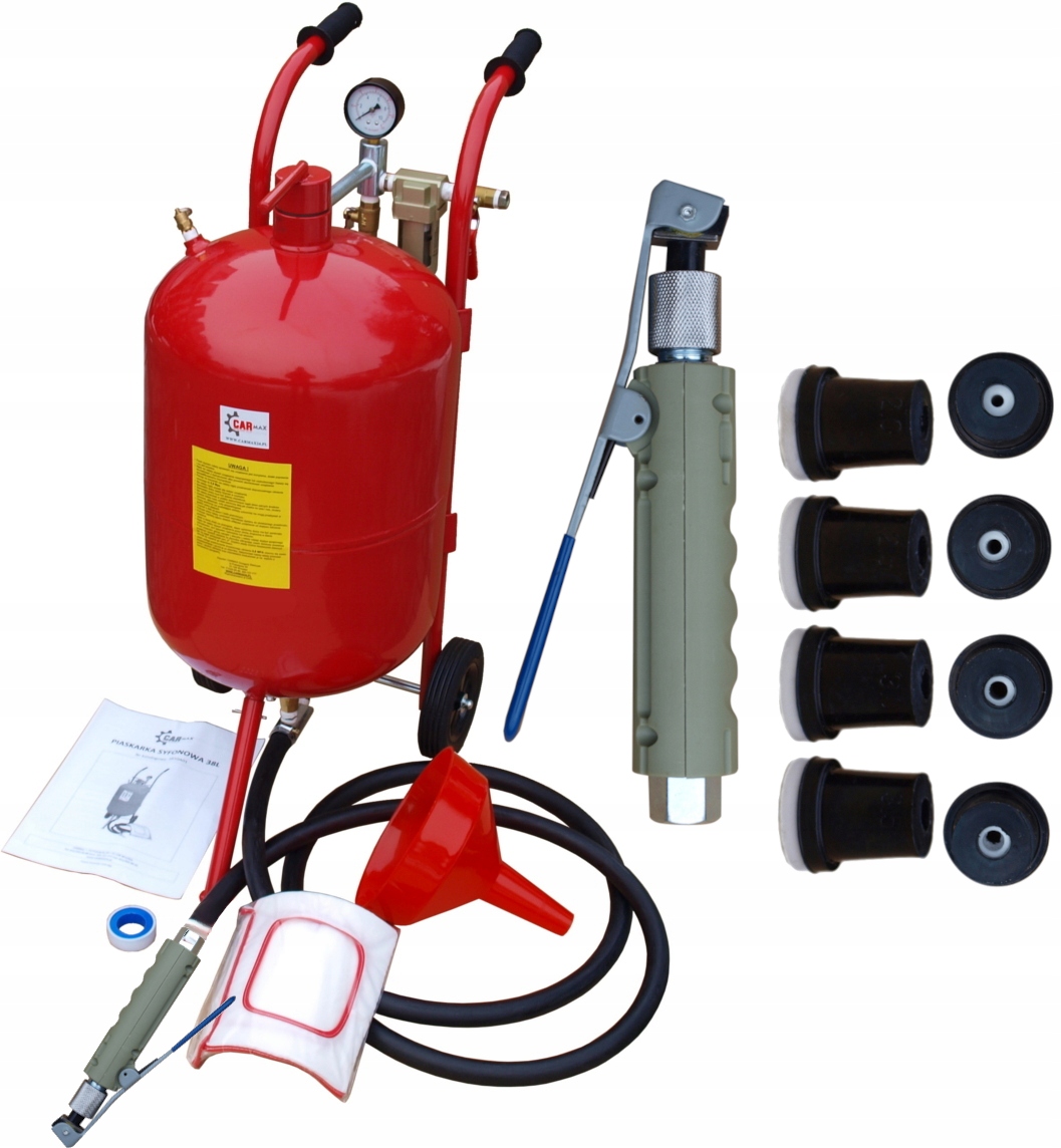 Sifonová Pískovačka 38 L Mobilní Na Kolečkách Maska 16 Trysek Nejsilnější