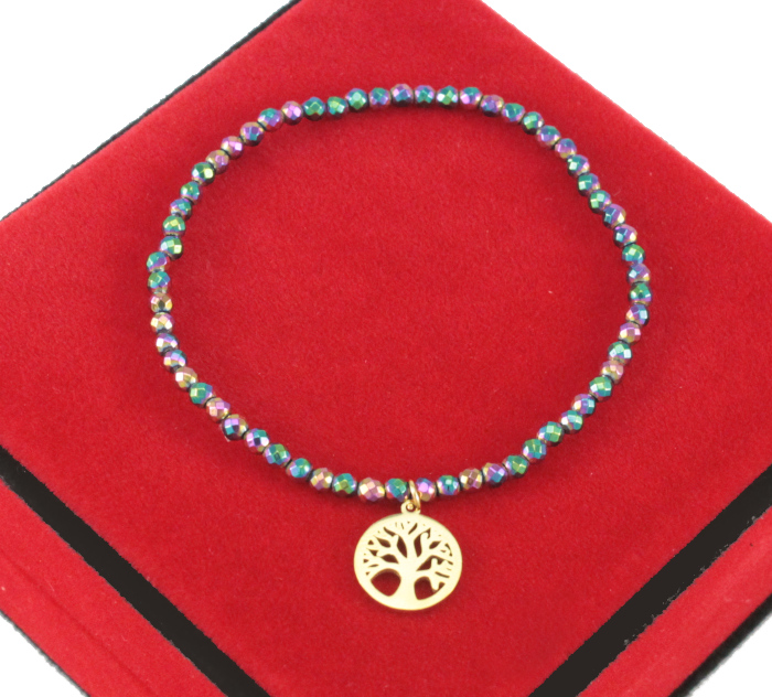 

Bransoletka Drzewko Stal 316 L Hematyt Holo H-1