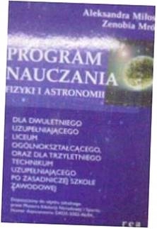 Program nauczana fizyki i astronomia - A. Miłosz
