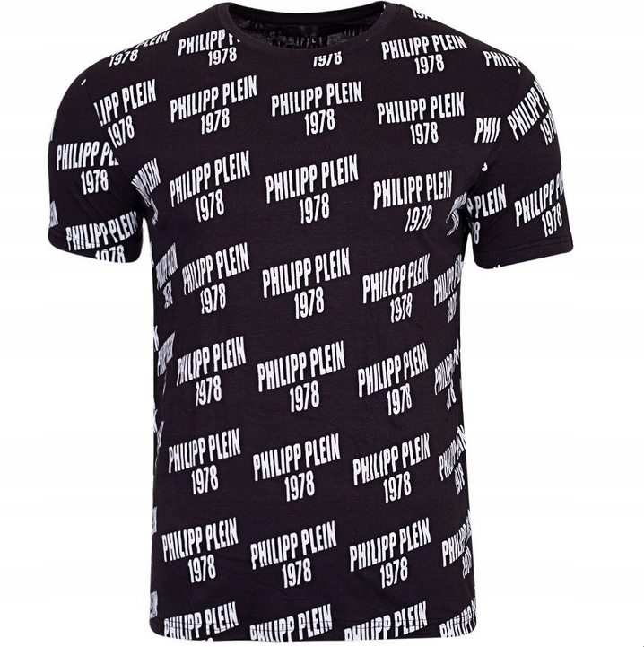 Philipp Plein pánske tričko čierne prihlásené UTPG21-99 XL