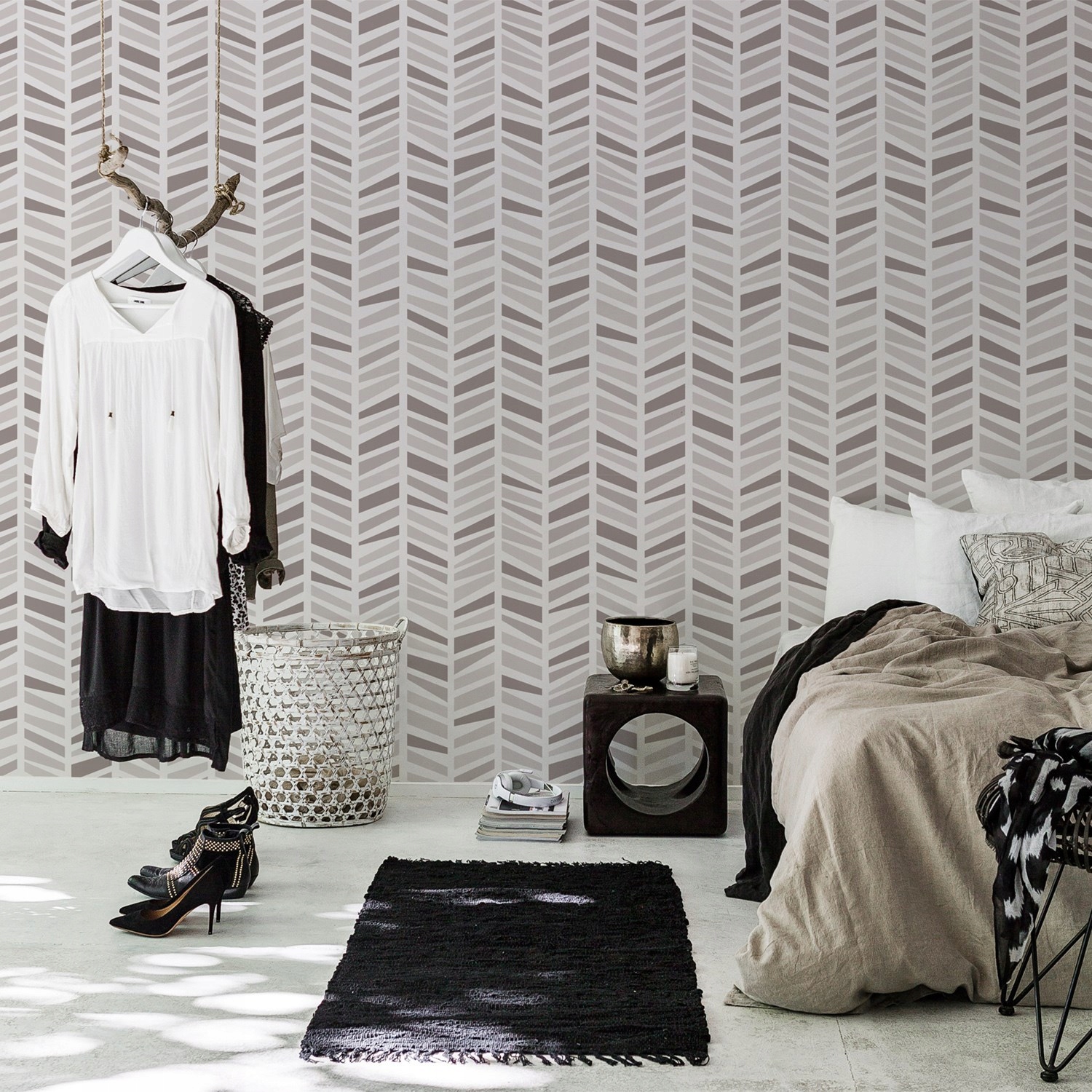 

Tapeta ścienna Prosty geometryczny wzór 360x250 cm