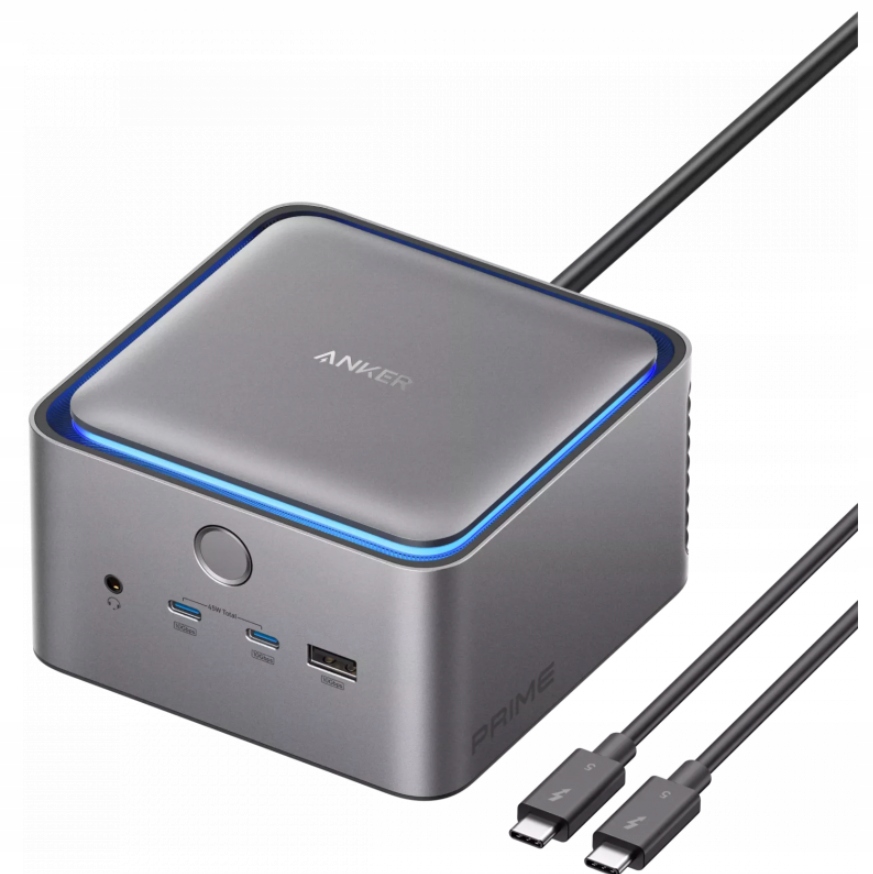 Thunderbolt Hub Anker Prime TB5, 14in1, A83B53A1, adaptér, konektor, šedý