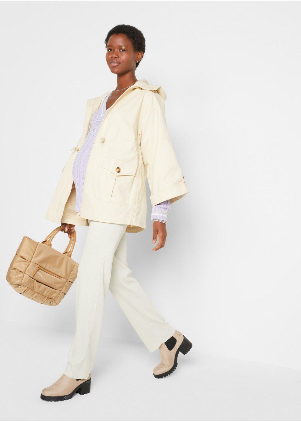 ECRU SPODNIE CIĄŻOWE Bonprix _ZT 38 Rozmiar 38