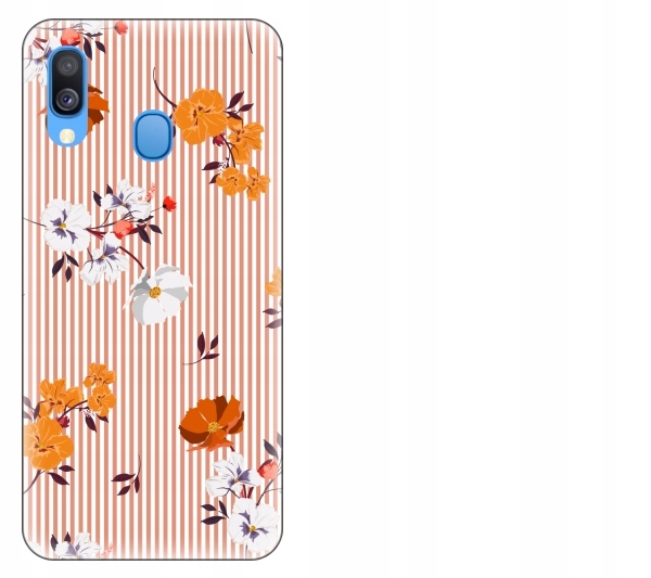 

Etui pokrowiec Samsung Galaxy A40 Kwiaty vintage w