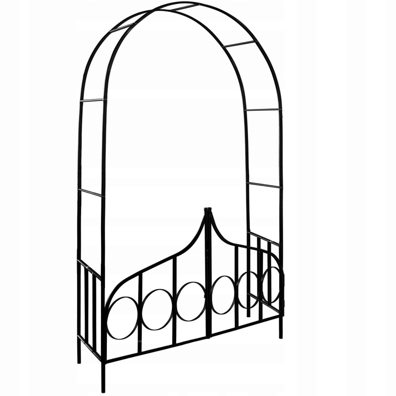 

Metalowy Łuk Na Kwiaty Pergola Ogrodowa Z Furtką