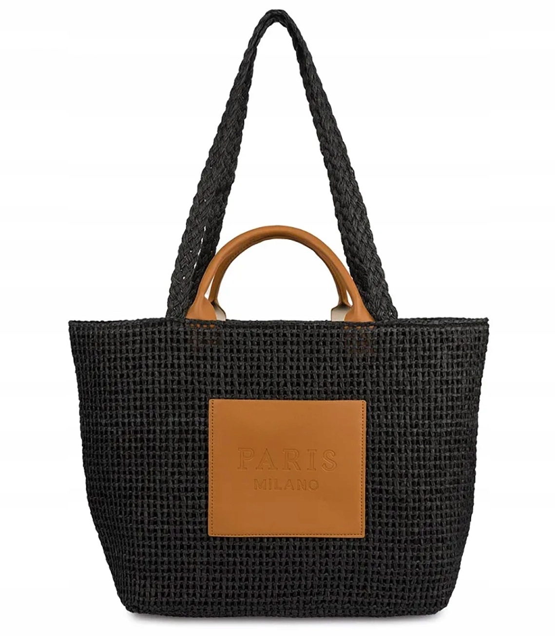 Elegantní pletená taška Paris Milano s kapsou a dvojitými uchy