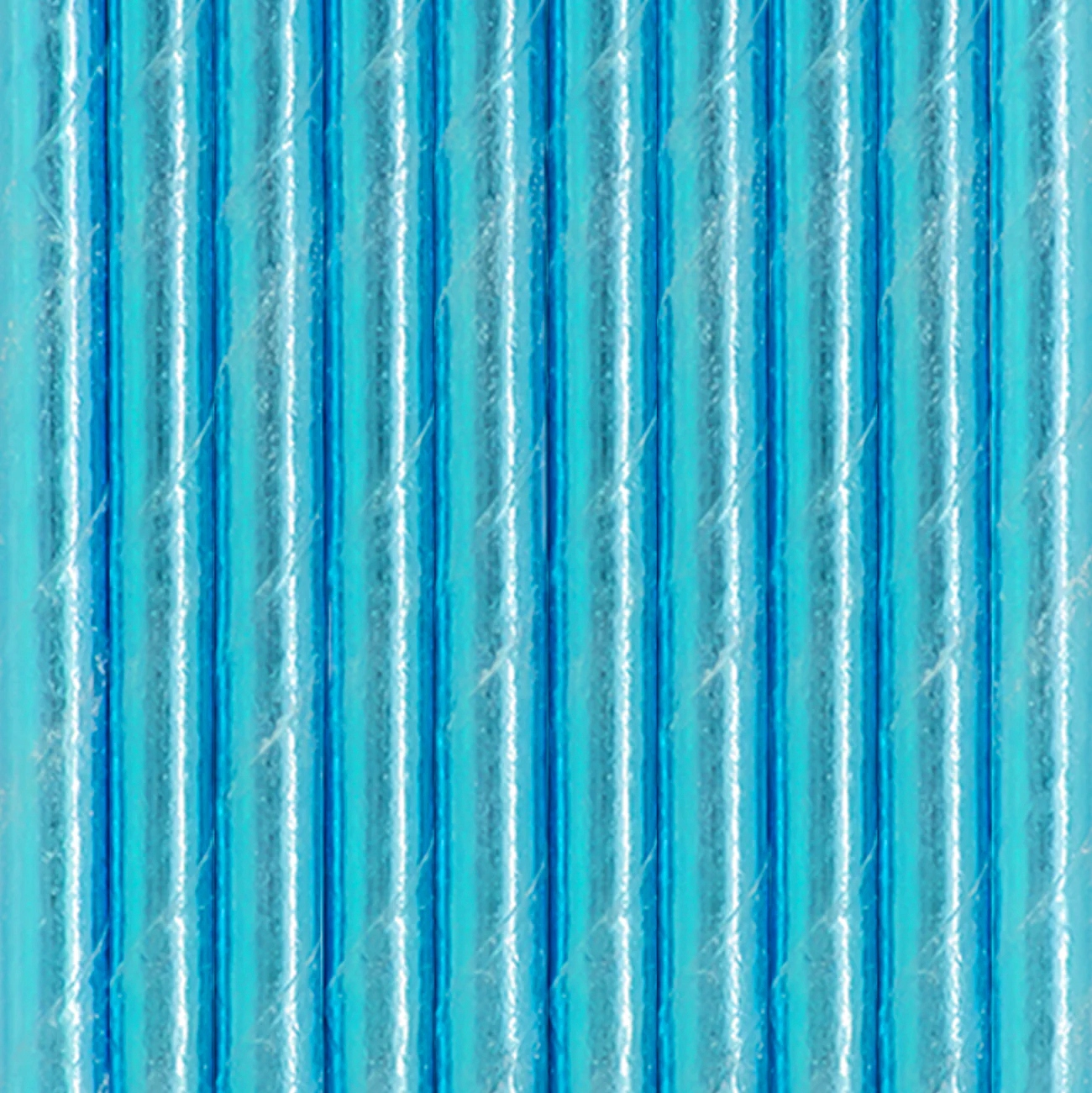 SŁOMKI DO PICIA PAPIEROWE NIEBIESKIE METALICZNE URODZINY-10 SZTUK-9323