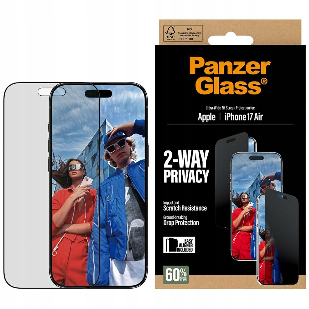 PanzerGlass EasyAligner sklo S Privátním Filtrem aplikátor pro iPhone 17 Air