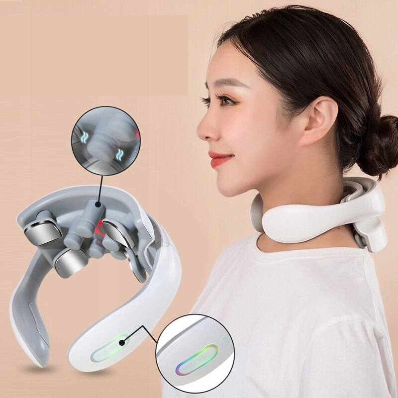 MASAŻER DO SZYI KARKU CIAŁA GRZEJĄCY 15 TRYBÓW Rodzaje wibracji 3D