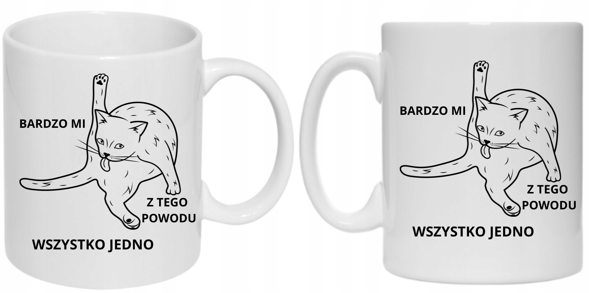 KUBEK DLA FANÓW ZWIERZĄT KOT HUMOR Marka inna