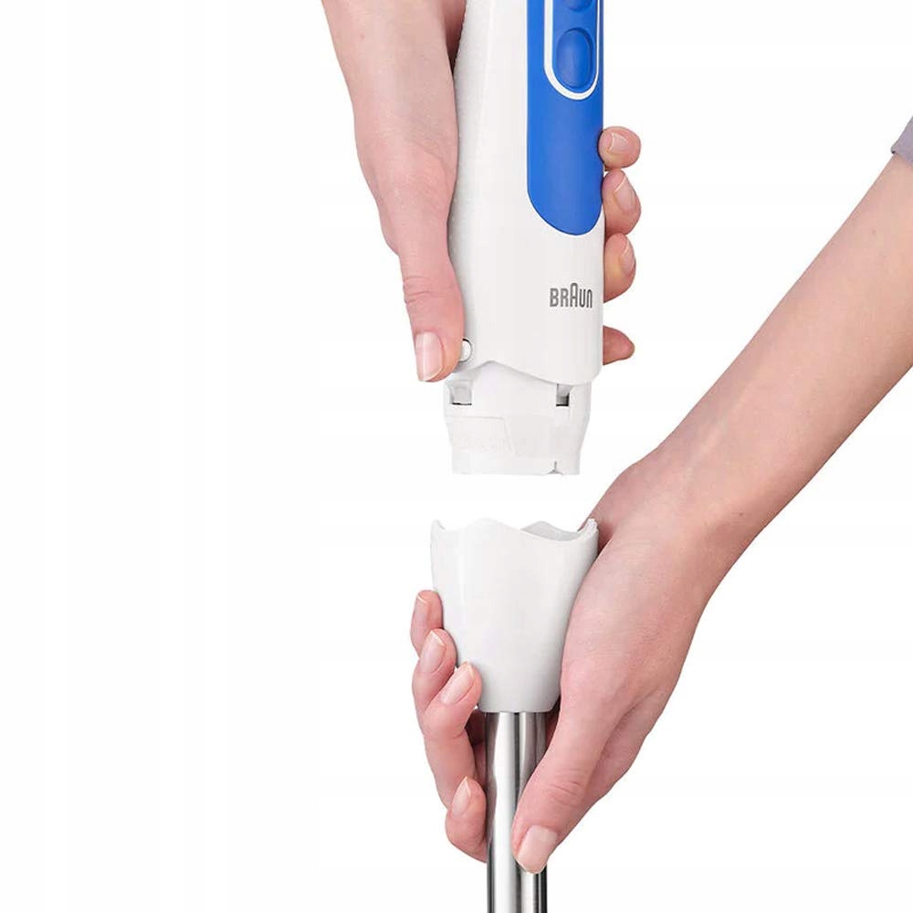 BRAUN Blender Ręczny MultiQuick 3 Stalowy 2 Prędkości 600ml Biały — miniatura 4