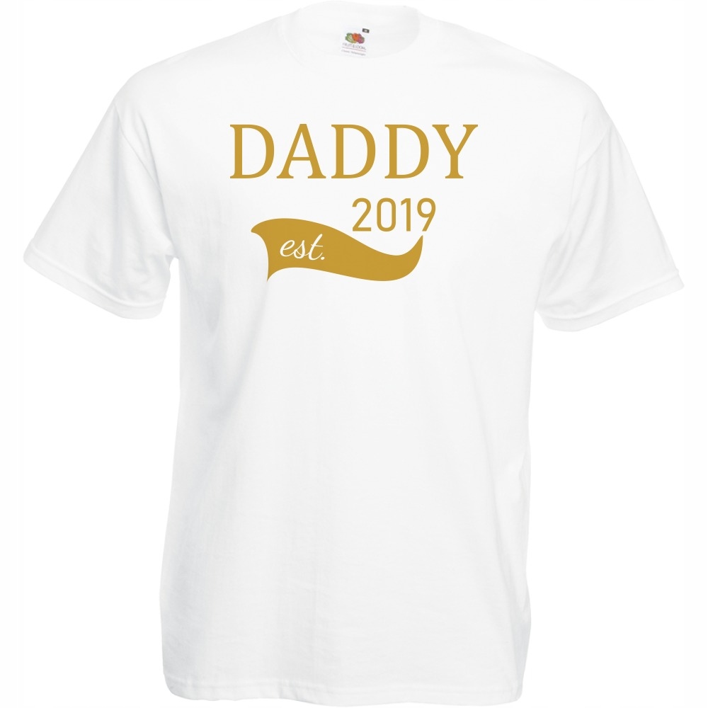 

Koszulka daddy est tata dzień ojca M biała